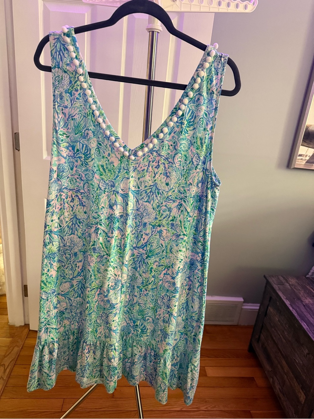 Lilly Pulitzer Blue, Green & Pink Floral Sleeveless dress